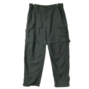 REI Women's Convertible Hiking Pants Zip Off Legs Cargo Pockets Gray Size 12P